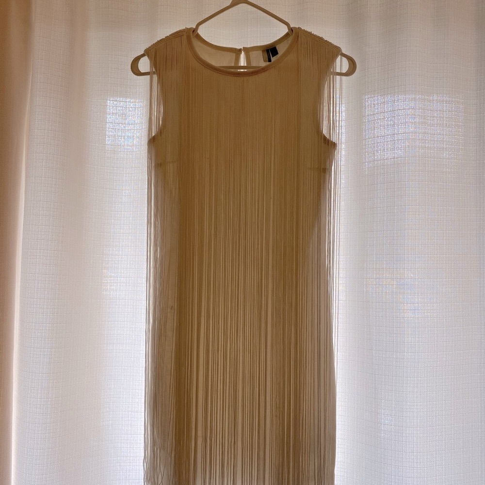 Long fringe TOPSHOP off white